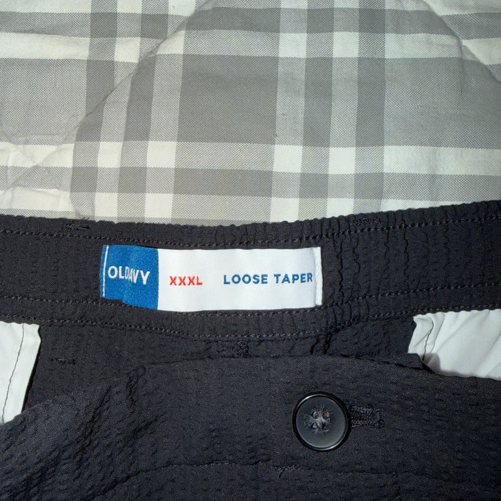 Old Navy Black Loose-Taper pants  - Elastic Waist XXXL.
